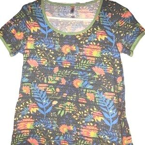 Women’s LuLaRoe Size xxs T Shirt Top Floral